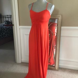 Cynthia Rowley coral maxi dress size small